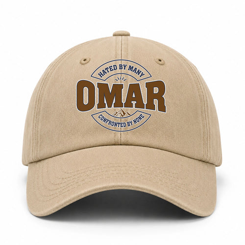 Hated By Many Confronted By None Washed Cap OMAR 13K1 C36PF
