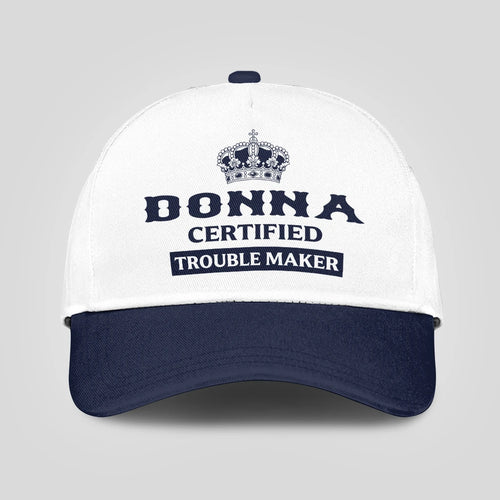 Certified Your Name Trouble Maker Washed Cap DONNA 13K1 C148PF