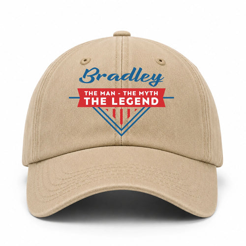 The Man The Myth The Legend Logo Washed Cap BRADLEY 13K1 C37PF
