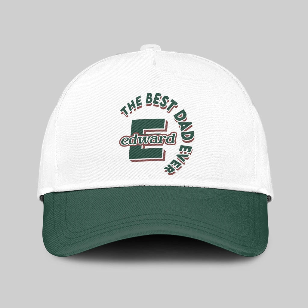 The Best Dad Ever Custom Name Cap EDWARD 13K1 C35PF