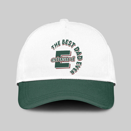 The Best Dad Ever Custom Name Cap EDWARD 13K1 C35PF