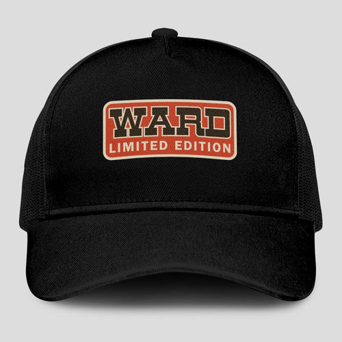 Limited Edition Red Logo Black Mesh Cap WARD 13K1 C215PF