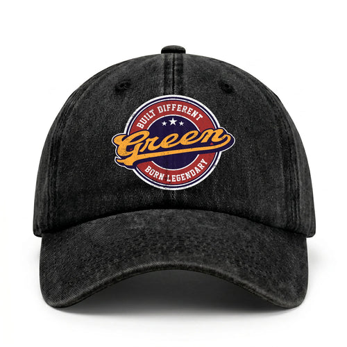 Built Different Born Legendary Logo Washed Cap GREEN 13K1 C65PF