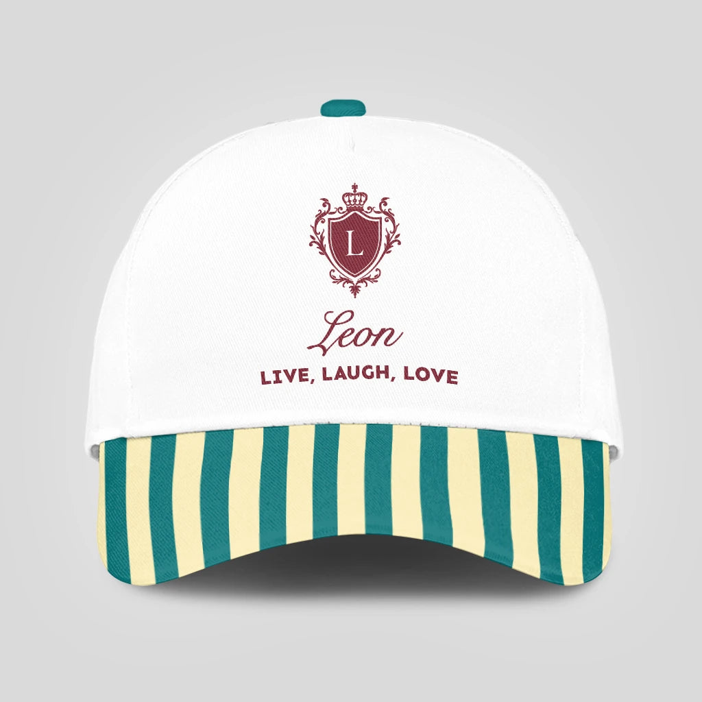 Live Laugh Love Green And Yellow Royal Cap LEON 13K1 C122PF