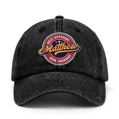 Built Different Born Legendary Logo Washed Cap MATTHEW 13K1 C65PF