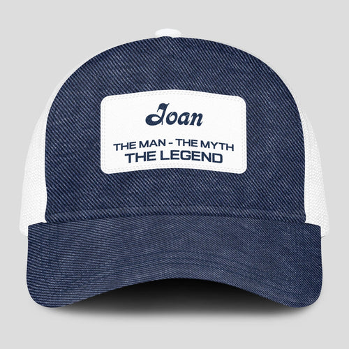 The Man The Myth The Legend Blue Denim Mesh Cap JOAN 13K1 C194PF