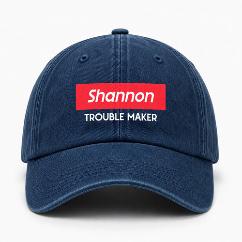 Trouble Maker Red Logo Washed Cap SHANNON 13K1 C140PF