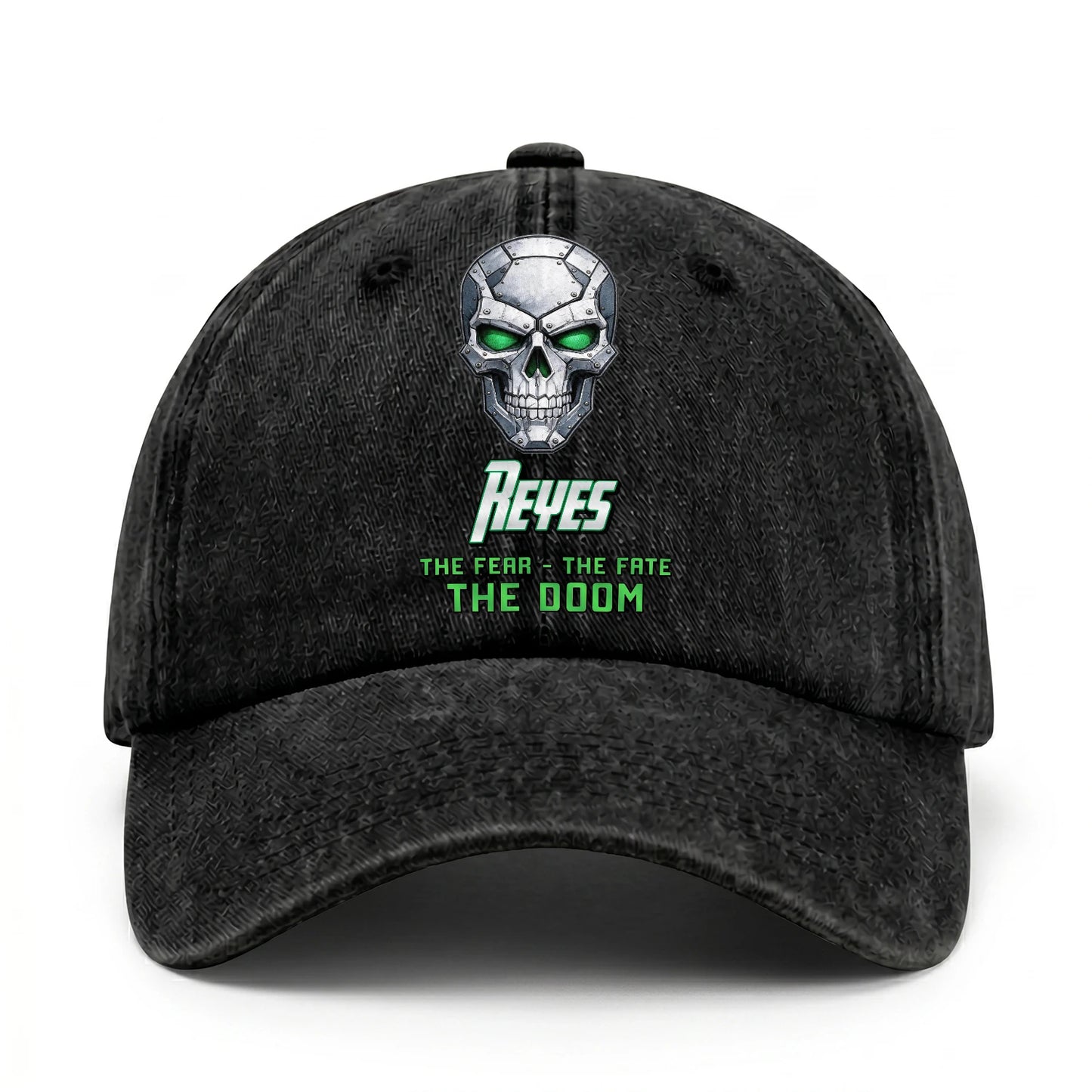 The Fear The Fate The Doom Skull Washed Cap REYES 13K1 C99PF