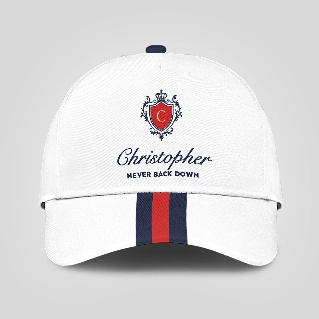 Never Back Down Stripped Cap CHRISTOPHER 13K1 C86PF