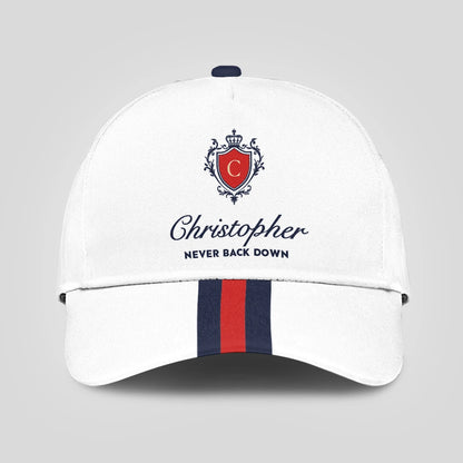 Never Back Down Stripped Cap CHRISTOPHER 13K1 C86PF