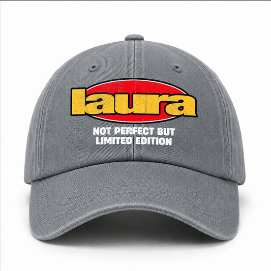 Your Name Not Perfect But Limited Edition Red Logo Washed Cap LAURA 13K1 C84PF