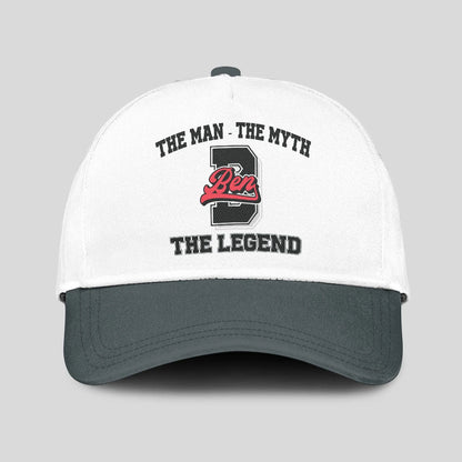 The Man The Myth The Legend Custom Initial Letter And Name Cap BEN 13K1 C38PF