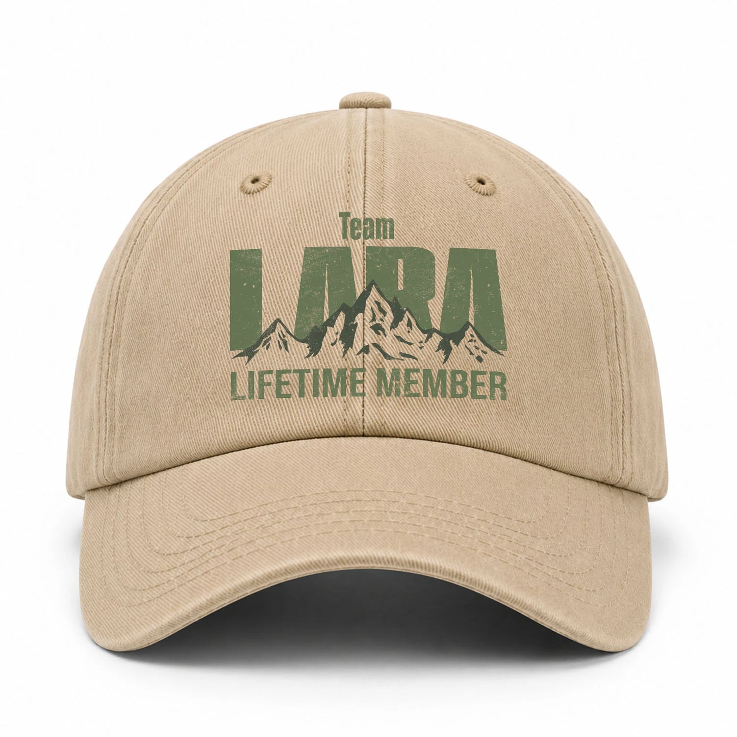 Team Your Name Lifetime Member Mountain Cap LARA 13K1 C58PF
