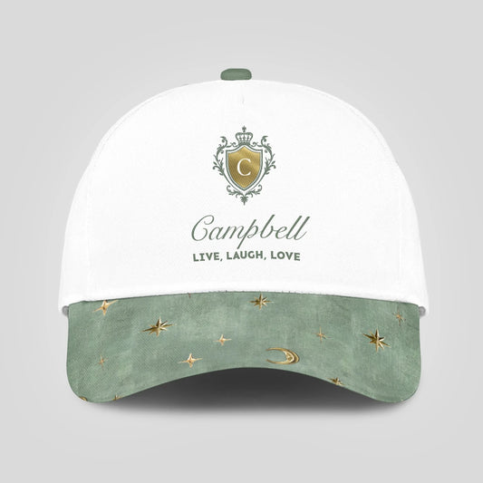 Live Laugh Love Stars And Moon Green Cap CAMPBELL 13K1 C124PF