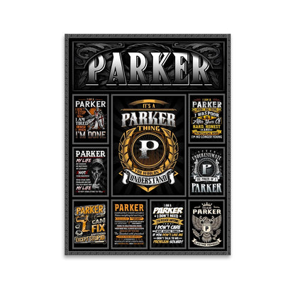 PARKER Personalized Sponge Floor Mat – Custom Printed Home Decor 13K1-AR2
