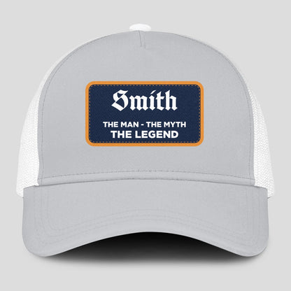 The Man The Myth The Legend Gray Mesh Cap SMITH 13K1 C204PF