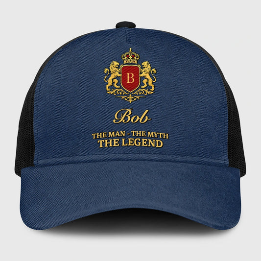 The Man The Myth The Legend Royal Blue Mesh Cap BOB 13K1 C187PF