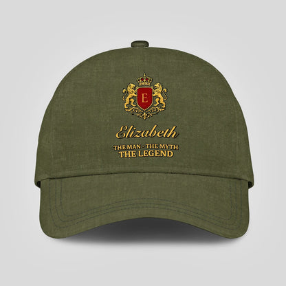 The Man The Myth The Legend Royal Olive Cap ELIZABETH 13K1 C92PF