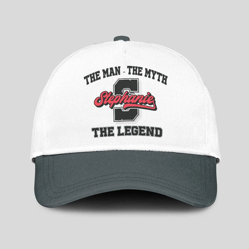 The Man The Myth The Legend Custom Initial Letter And Name Cap STEPHANIE 13K1 C38PF