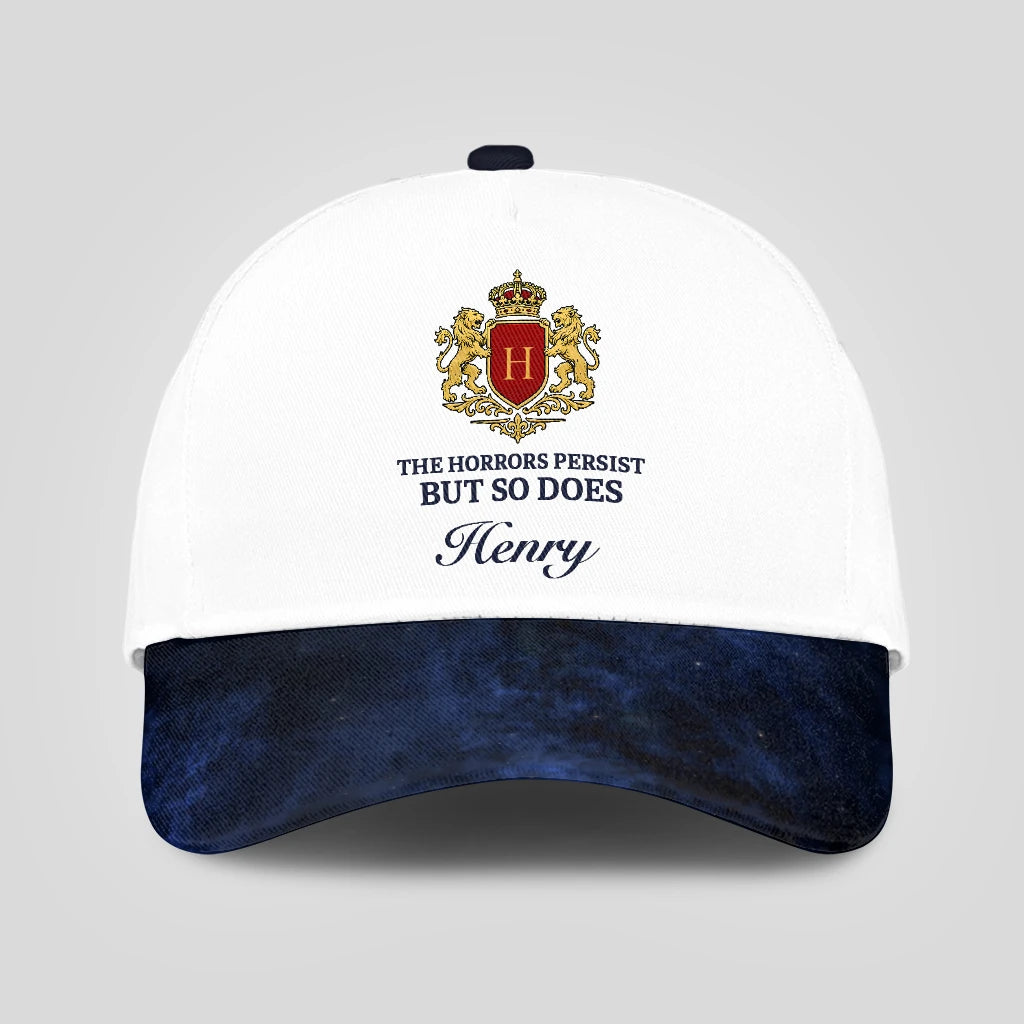The Horrors Persist But So Does Your Name Elegant Blue And White Cap HENRY 13K1 C123PF