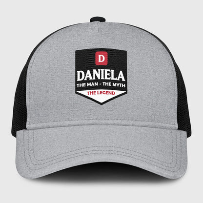 The Man The Myth The Legend Gray Mesh Cap DANIELA 13K1 C189PF