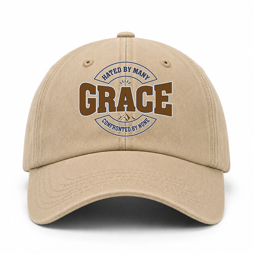 Hated By Many Confronted By None Washed Cap GRACE 13K1 C36PF