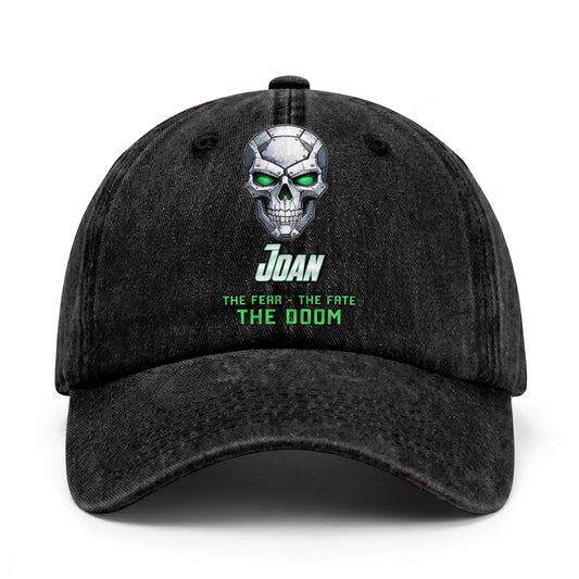 The Fear The Fate The Doom Skull Washed Cap JOAN 13K1 C99PF