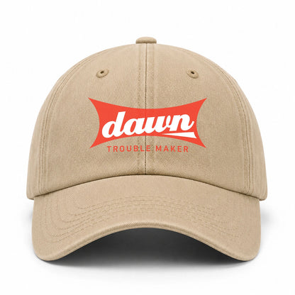 Trouble Maker Red Logo Washed Cap DAWN 13K1 C78PF