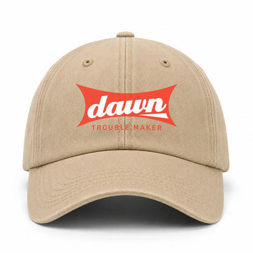 Trouble Maker Red Logo Washed Cap DAWN 13K1 C78PF