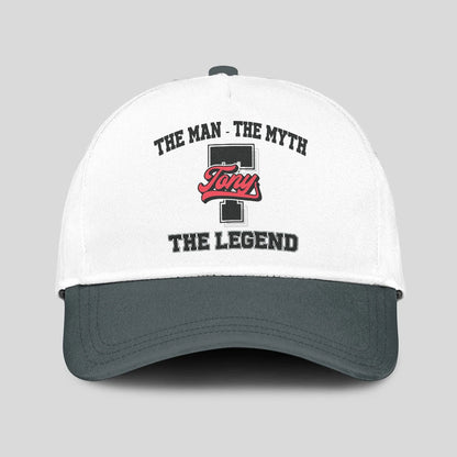 The Man The Myth The Legend Custom Initial Letter And Name Cap TONY 13K1 C38PF