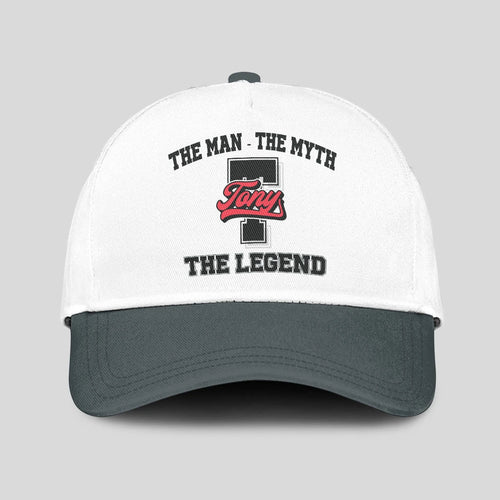 The Man The Myth The Legend Custom Initial Letter And Name Cap TONY 13K1 C38PF