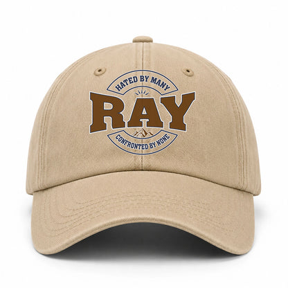 Hated By Many Confronted By None Washed Cap RAY 13K1 C36PF
