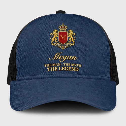 The Man The Myth The Legend Royal Blue Mesh Cap MEGAN 13K1 C187PF
