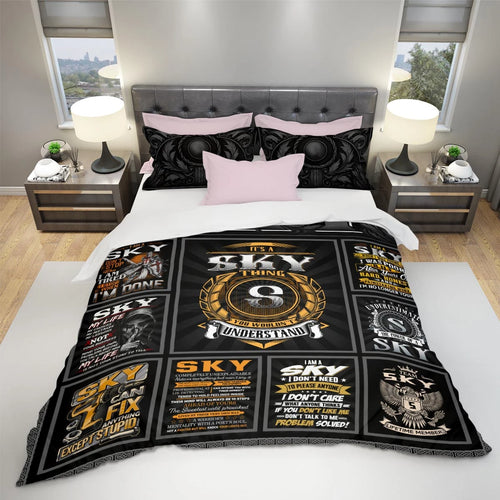 SKY Limited Edition Personalized Bedding Set 13K1-BS2