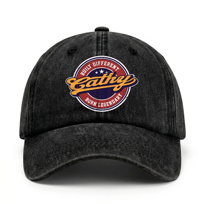 Built Different Born Legendary Logo Washed Cap CATHY 13K1 C65PF