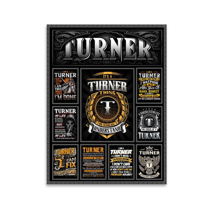 TURNER Personalized Sponge Floor Mat – Custom Printed Home Decor 13K1-AR2