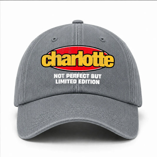 Your Name Not Perfect But Limited Edition Red Logo Washed Cap CHARLOTTE 13K1 C84PF