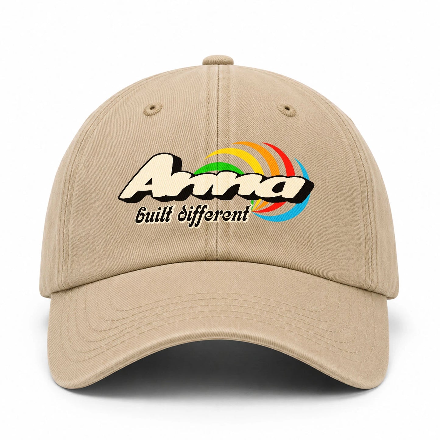 Your Name Built Different Retro Washed Cap ANNA 13K1 C55PF