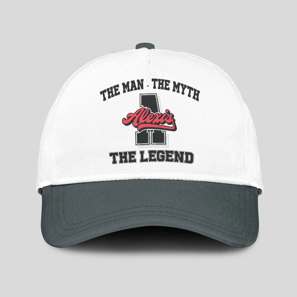 The Man The Myth The Legend Custom Initial Letter And Name Cap ALEXIS 13K1 C38PF