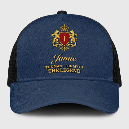 The Man The Myth The Legend Royal Blue Mesh Cap JAMIE 13K1 C187PF
