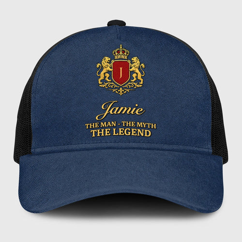 The Man The Myth The Legend Royal Blue Mesh Cap JAMIE 13K1 C187PF