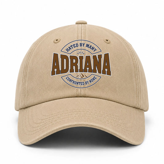 Hated By Many Confronted By None Washed Cap ADRIANA 13K1 C36PF