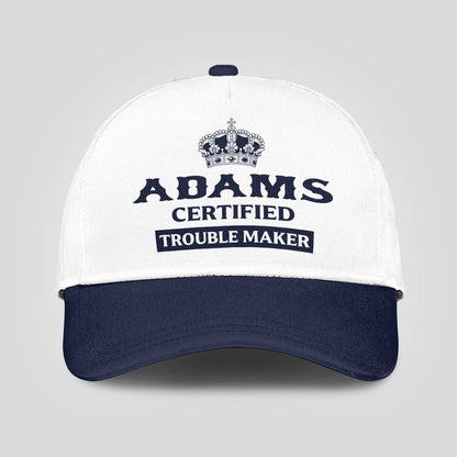 Certified Your Name Trouble Maker Washed Cap ADAMS 13K1 C148PF