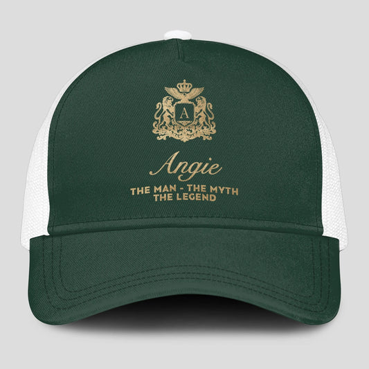 The Man The Myth The Legend Sage Green Mesh Cap ANGIE 13K1 C192PF