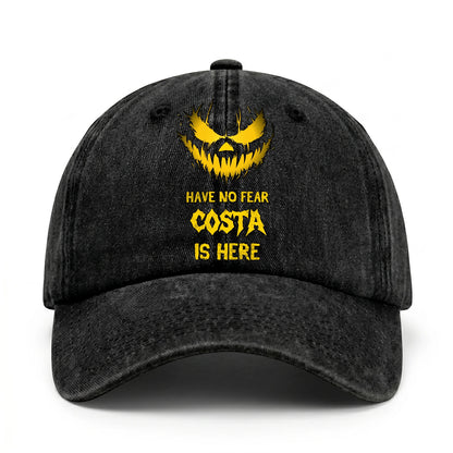 Have No Fear Your Name Is Here Jack O' Lantern Washed Cap COSTA 13K1 C135PF