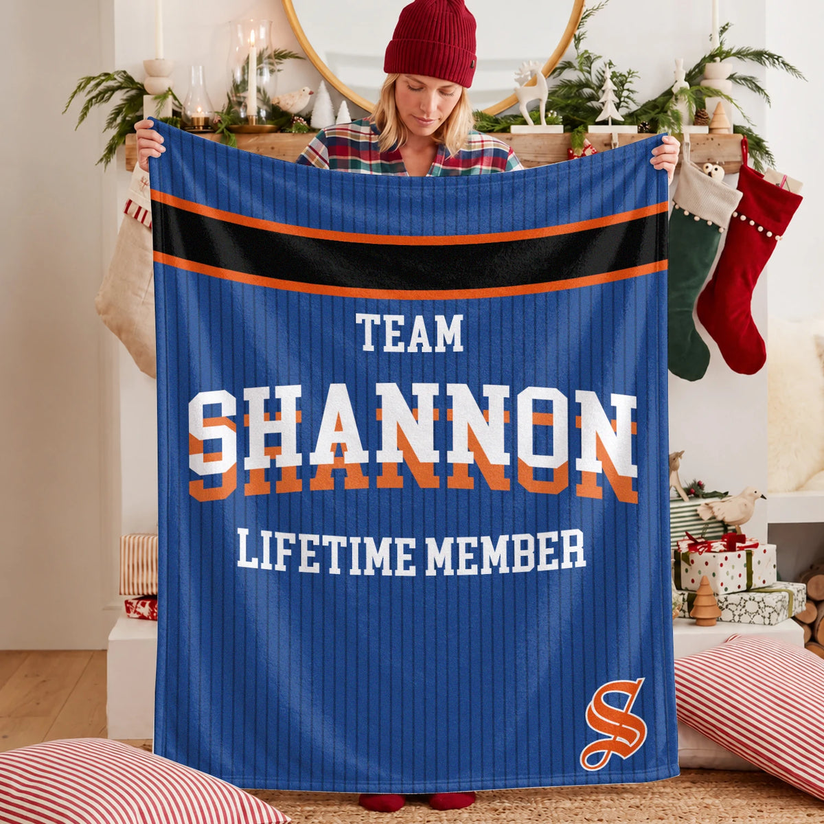Team Your Name Lifetime Member Basketball Fleece Blanket SHANNON 13K1 BK47