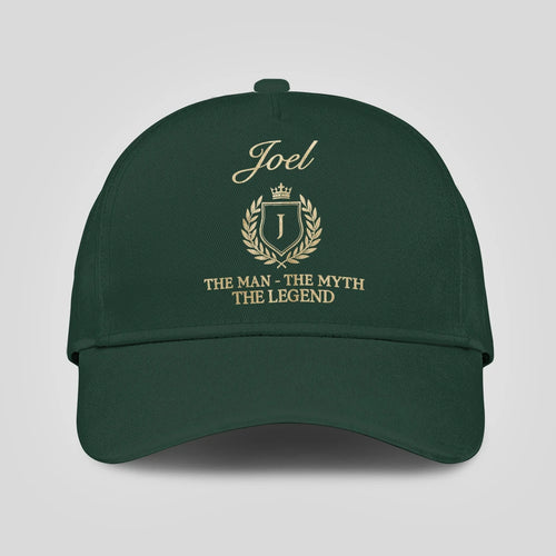 The Man The Myth The Legend Crest Forest Green Cap JOEL 13K1 C159PF