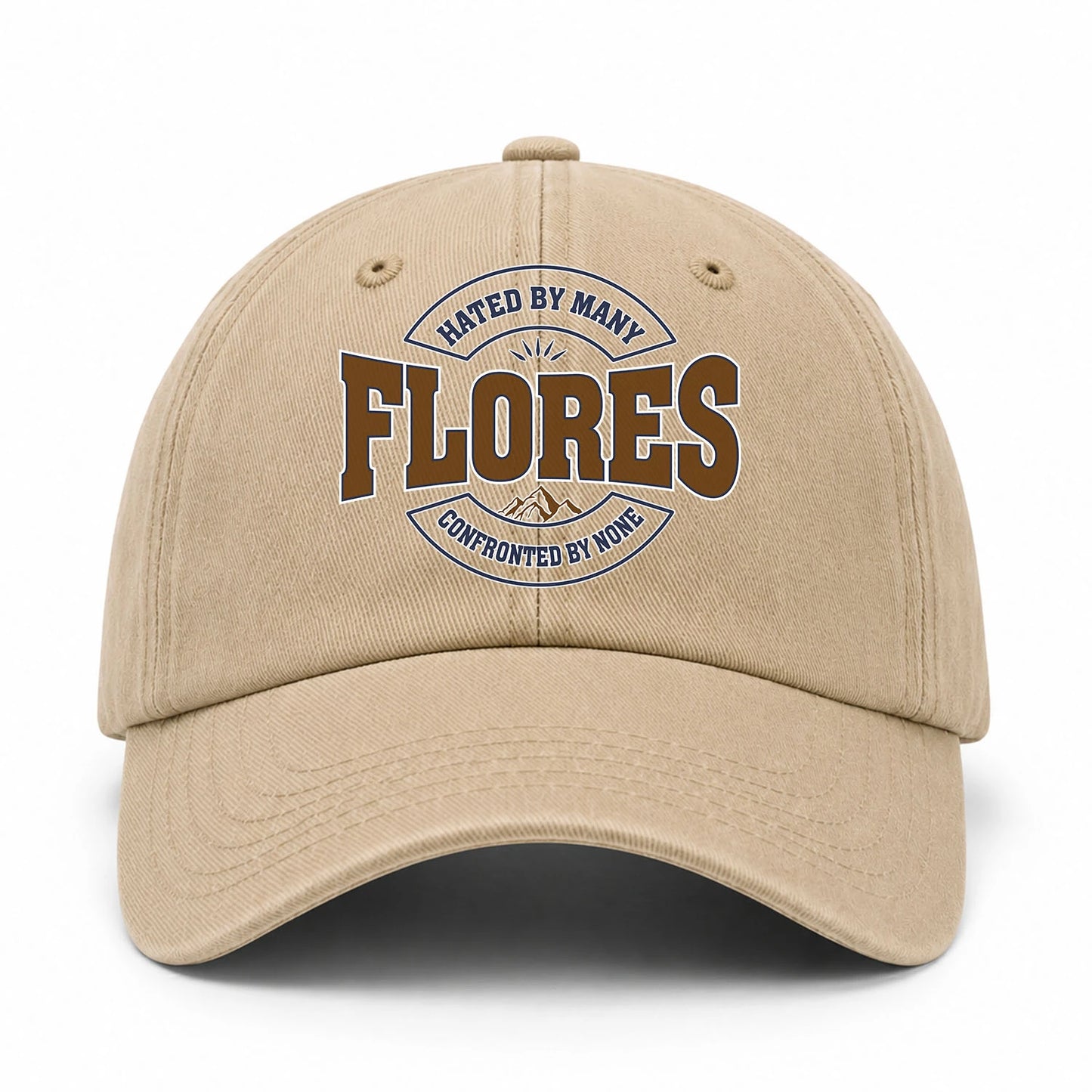 Hated By Many Confronted By None Washed Cap FLORES 13K1 C36PF
