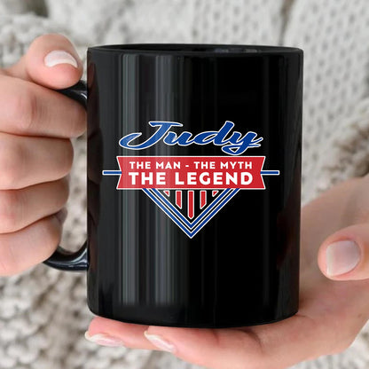 The Man The Myth The Legend Red And Blue Logo Mug JUDY 13K1 MG34