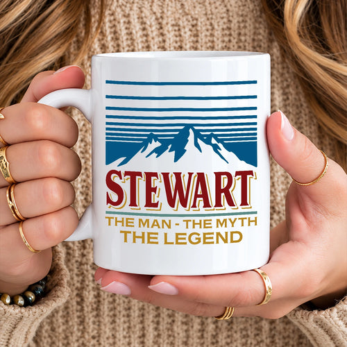 The Man The Myth The Legend Mountain Mug STEWART 13K1 MG04